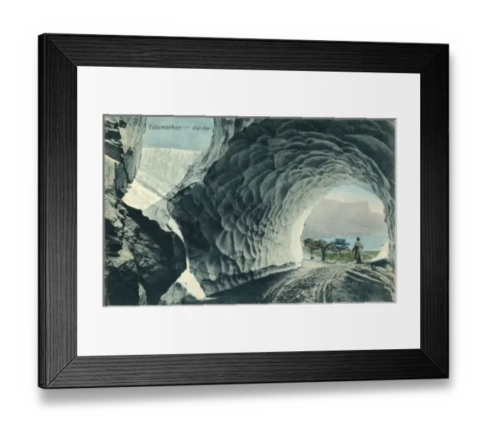 Framed Print : Dyrskar, Telemark, Norway - an Ice Tunnel Framed Print : Dyrskar, Telemark, Norway - an Ice Tunnel