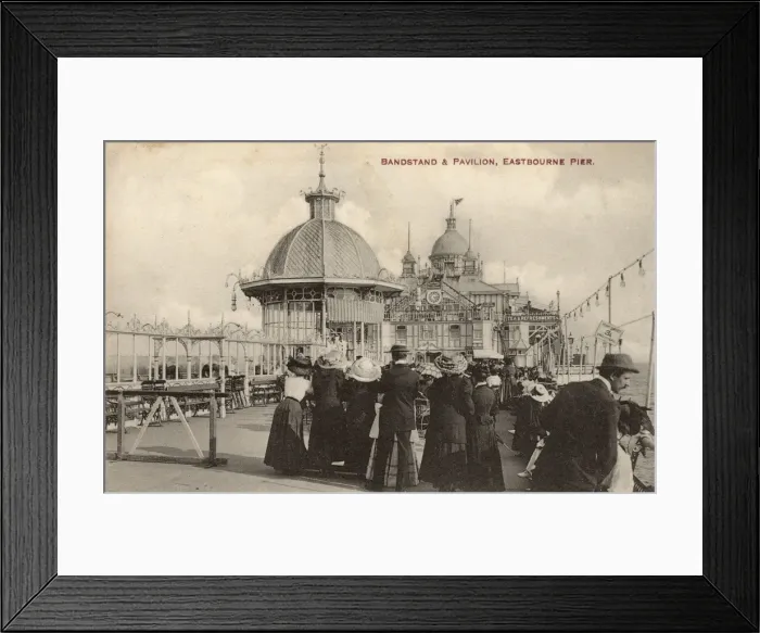 Framed Print : Eastbourne Pier, East Sussex - Bandstand and Pavilion Framed Print : Eastbourne Pier, East Sussex - Bandstand and Pavilion