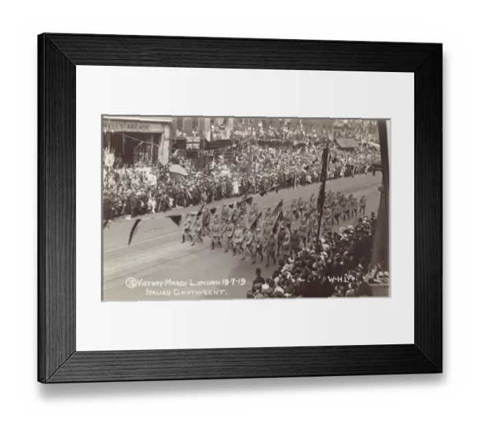 Framed Print : Italian Contingent - 1919 Victory Parade Framed Print : Italian Contingent - 1919 Victory Parade