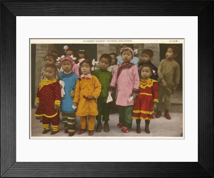 Framed Print : Chinese Sunday School Children - San Francisco Framed Print : Chinese Sunday School Children - San Francisco