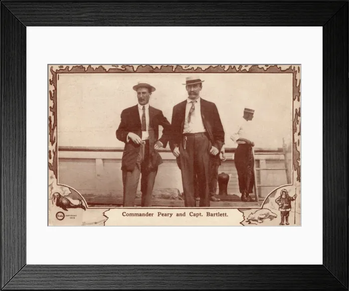 Framed Print : Commander Peary and Captain Bartlett Framed Print : Commander Peary and Captain Bartlett