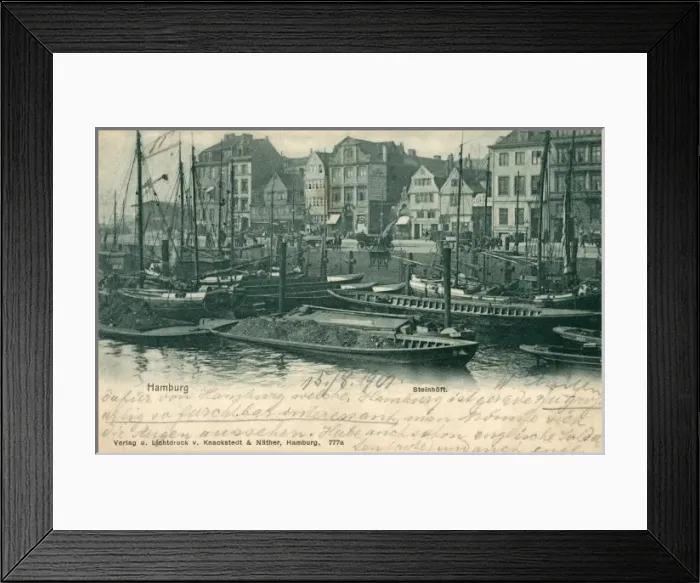 Framed Print : Hamburg, Germany - Port Area (Steinhoft) Framed Print : Hamburg, Germany - Port Area (Steinhoft)