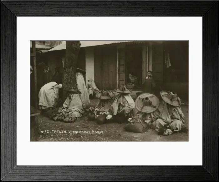Framed Print : Morocco - Tetuan - Street Traders Framed Print : Morocco - Tetuan - Street Traders