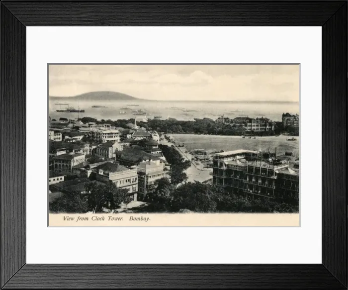 Framed Print : Mumbai (Bombay), India - View from the Clocktower Framed Print : Mumbai (Bombay), India - View from the Clocktower
