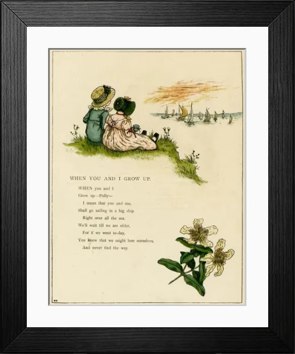 Framed Print : When you and I grow up Framed Print : When you and I grow up