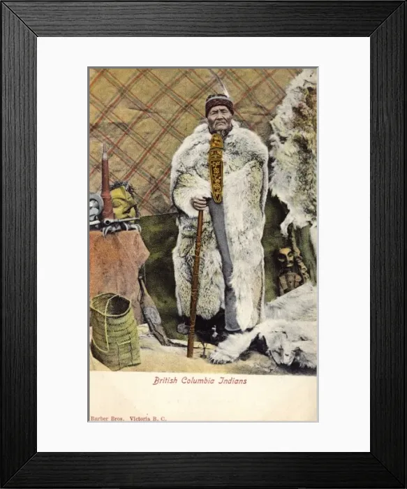 Framed Print : British Columbia Indian Shaman Framed Print : British Columbia Indian Shaman