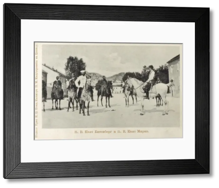 Framed Print : Prince Francis Joseph of Battenberg and Prince Mirko Framed Print : Prince Francis Joseph of Battenberg and Prince Mirko