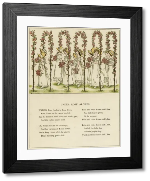 Framed Print : Under Rose Arches Framed Print : Under Rose Arches