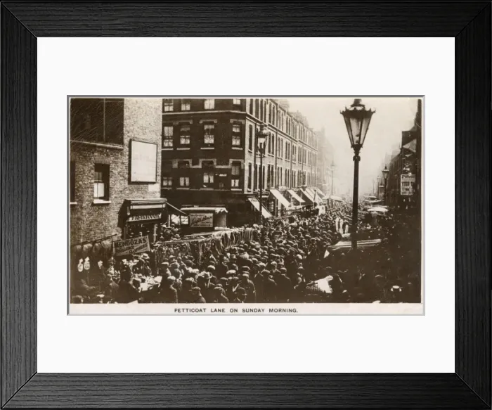 Framed Print : Petticoat Lane Market, London - Sunday Morning Framed Print : Petticoat Lane Market, London - Sunday Morning