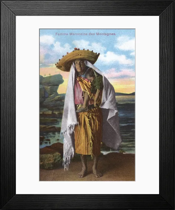 Framed Print : Tangiers - Morocco - A Woman of the Mountains Framed Print : Tangiers - Morocco - A Woman of the Mountains