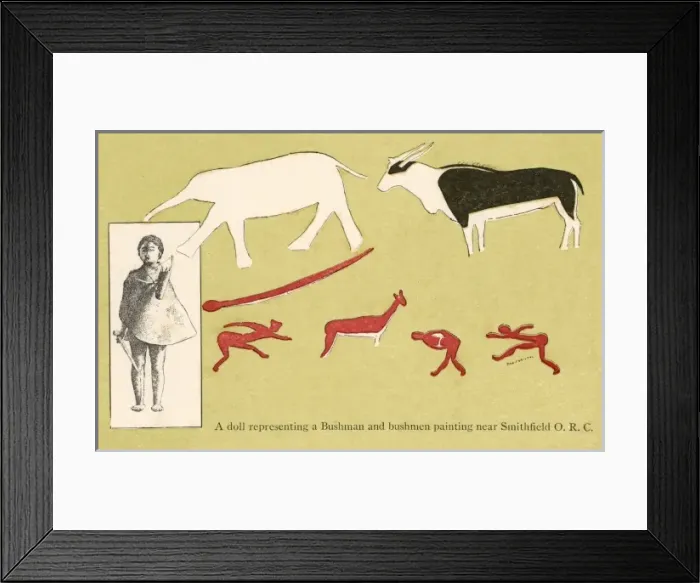 Framed Print : San Bushmen rock painting, Smithfield, Southern Africa Framed Print : San Bushmen rock painting, Smithfield, Southern Africa