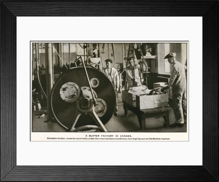 Framed Print : Buttery Factory - Canada Framed Print : Buttery Factory - Canada