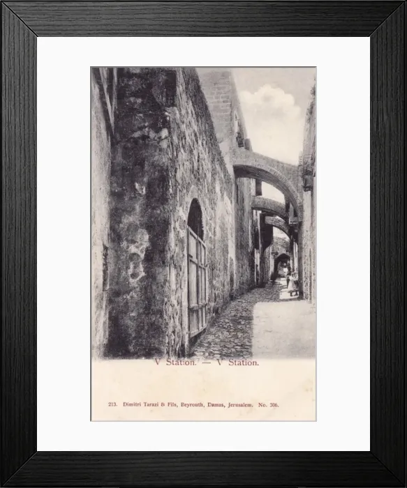 Framed Print : Fifth Station of the Cross - Jerusalem Framed Print : Fifth Station of the Cross - Jerusalem
