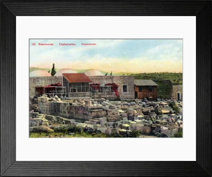Framed Print : Israel - Roman ruins at Capernaum Framed Print : Israel - Roman ruins at Capernaum