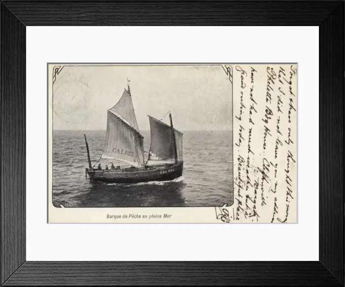 Framed Print : Fishing boat on a calm sea Framed Print : Fishing boat on a calm sea