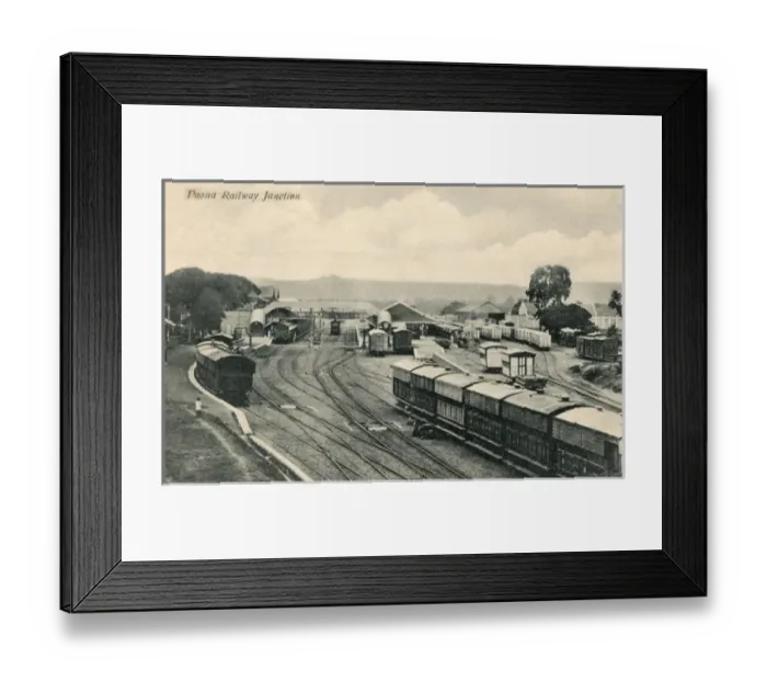Framed Print : Pune India - The Railway Junction Framed Print : Pune India - The Railway Junction
