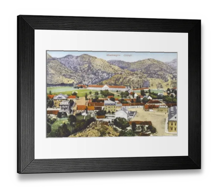 Framed Print : Cetinje - Montenegro - View over the town Framed Print : Cetinje - Montenegro - View over the town