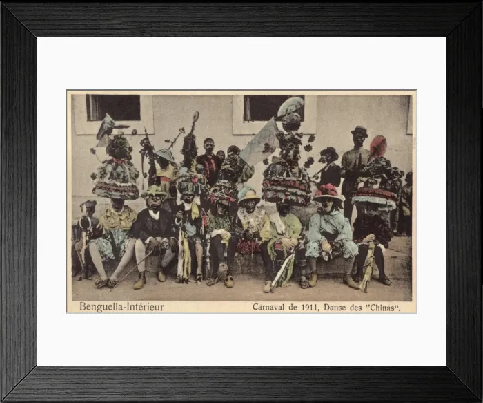 Framed Print : Benguella, Congo - Carnival - Dance of the Chinas Framed Print : Benguella, Congo - Carnival - Dance of the Chinas