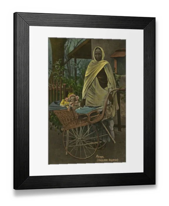Framed Print : Ayah - Indian Nursemaid Framed Print : Ayah - Indian Nursemaid