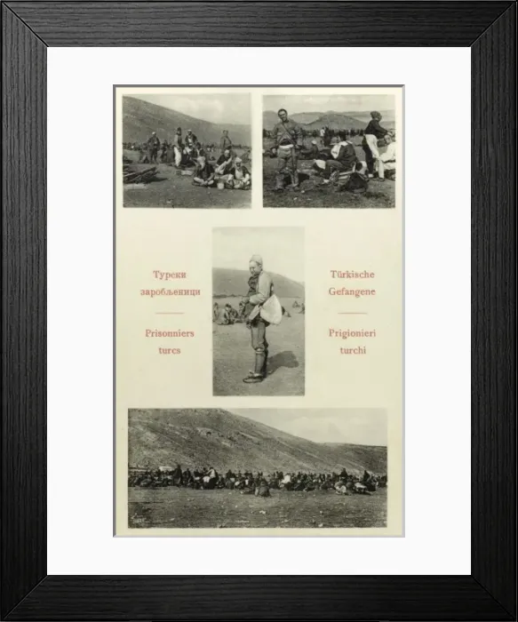 Framed Print : Turkish Prisoners in Montenegro Framed Print : Turkish Prisoners in Montenegro