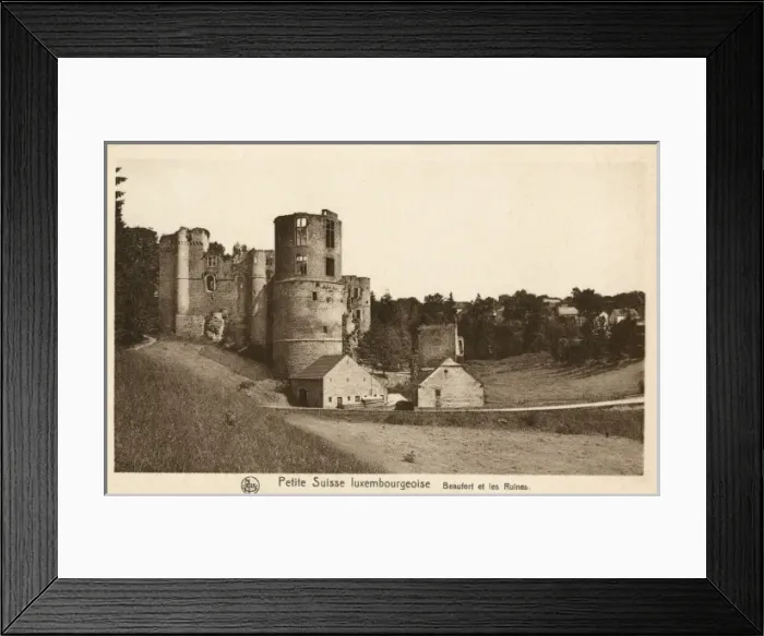 Framed Print : Luxembourg - Petite Suisse - Beaufort Castle Framed Print : Luxembourg - Petite Suisse - Beaufort Castle