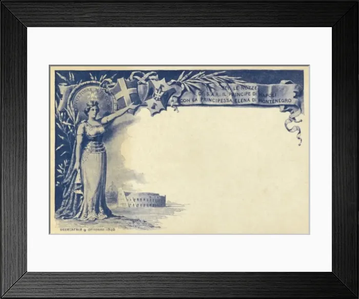 Framed Print : Marriage of Prince of Naples to Princess Elena of Montenegro Framed Print : Marriage of Prince of Naples to Princess Elena of Montenegro