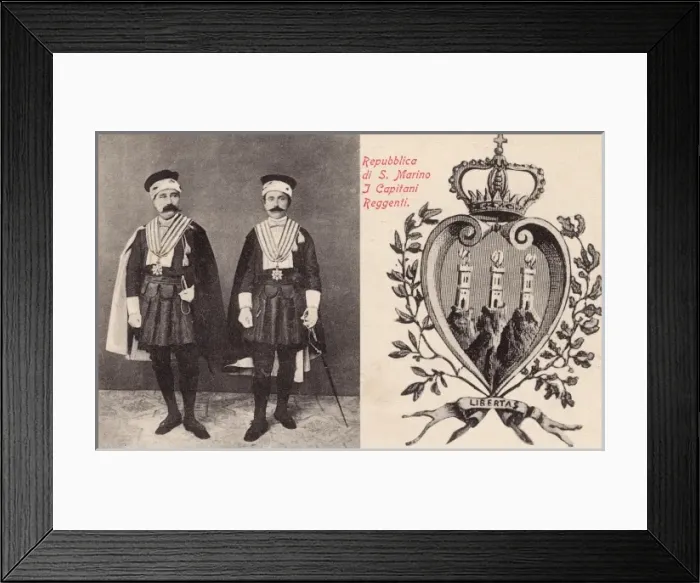 Framed Print : San Marino - Two guards in official state uniform Framed Print : San Marino - Two guards in official state uniform