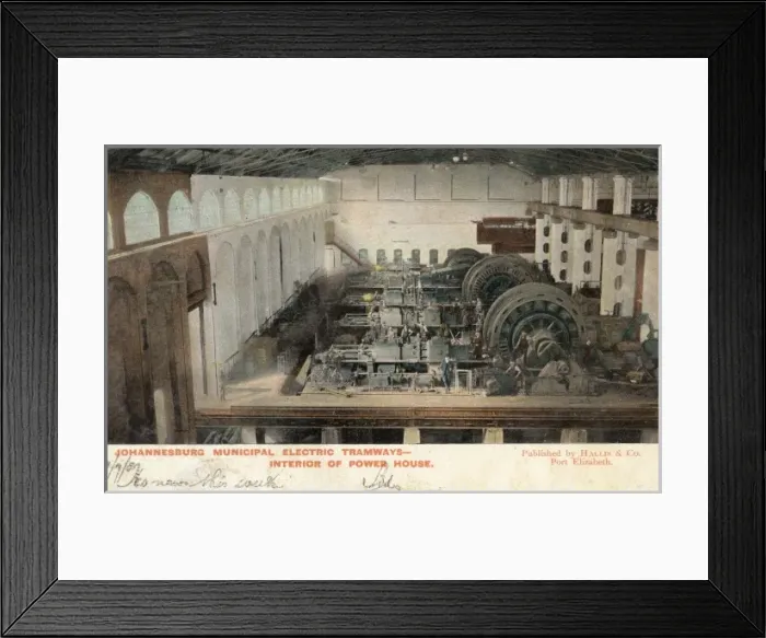 Framed Print : Johannesburg Tramways - Generators Framed Print : Johannesburg Tramways - Generators