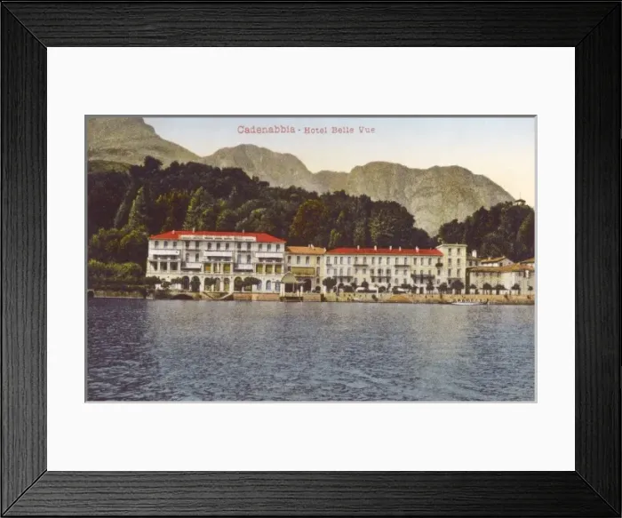 Framed Print : Italy - Lake Como, Cadenabbia - Hotel Belle Vue Framed Print : Italy - Lake Como, Cadenabbia - Hotel Belle Vue