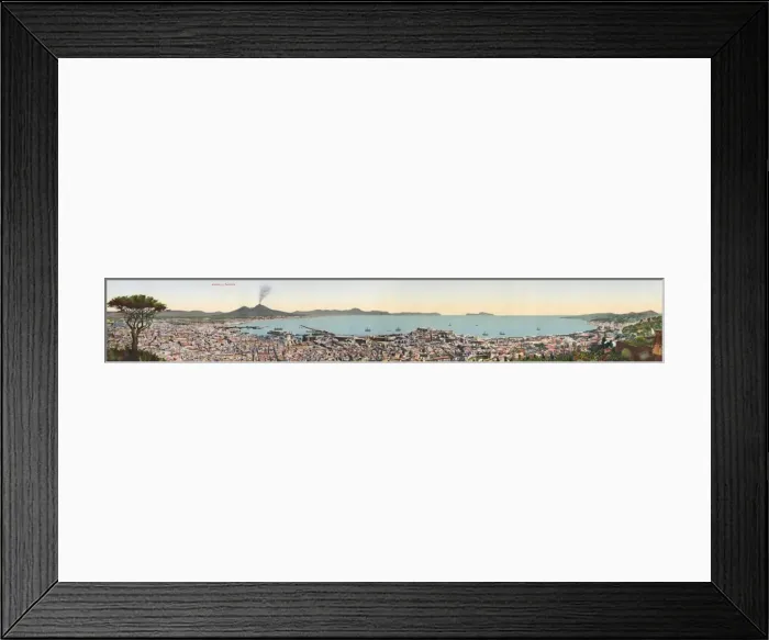 Framed Print : Panorama of Naples, Italy Framed Print : Panorama of Naples, Italy