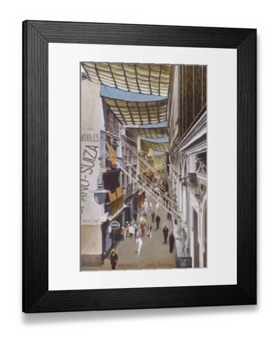Framed Print : Spain - Sevilla - Calle Sierpes Framed Print : Spain - Sevilla - Calle Sierpes
