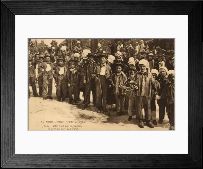 Framed Print : Children from Normandy Framed Print : Children from Normandy