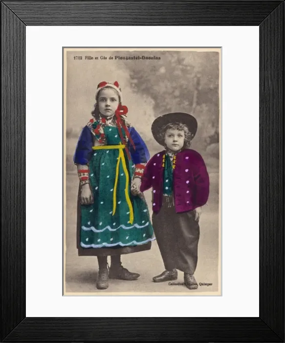 Framed Print : Children from Brittany Framed Print : Children from Brittany