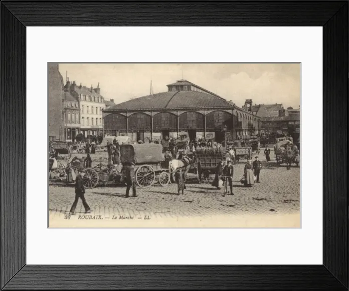 Framed Print : Roubaix - The Market Framed Print : Roubaix - The Market