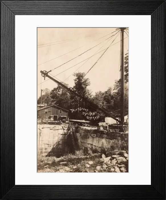 Framed Print : Pittsford Italian Quarry, West Vermont Framed Print : Pittsford Italian Quarry, West Vermont