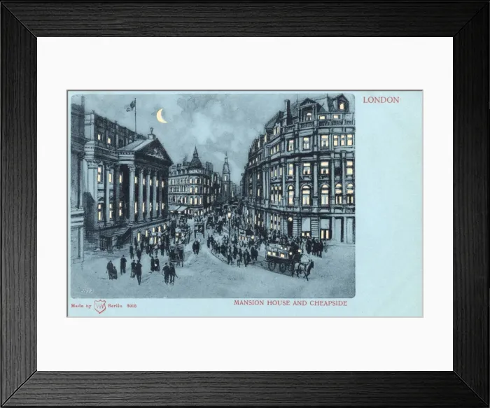 Framed Print : Mansion House and Cheapside, London Framed Print : Mansion House and Cheapside, London