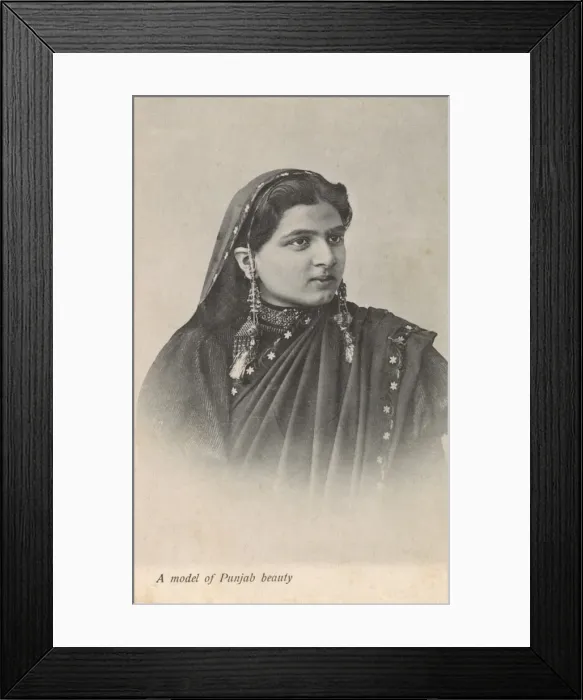 Framed Print : A Punjabi Woman Framed Print : A Punjabi Woman