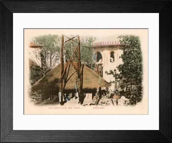 Framed Print : Paris - Exposition Universale - Dahomey Exhibit Framed Print : Paris - Exposition Universale - Dahomey Exhibit