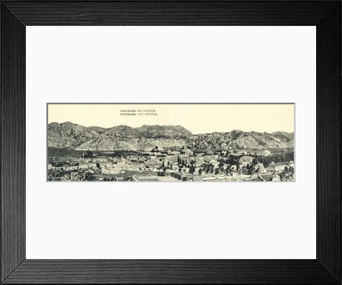 Framed Print : Cetinje - Montenegro - Panorama Framed Print : Cetinje - Montenegro - Panorama