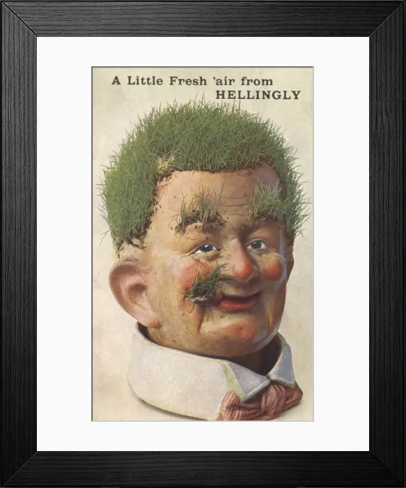 Framed Print : Humorous card from Hellingly Framed Print : Humorous card from Hellingly