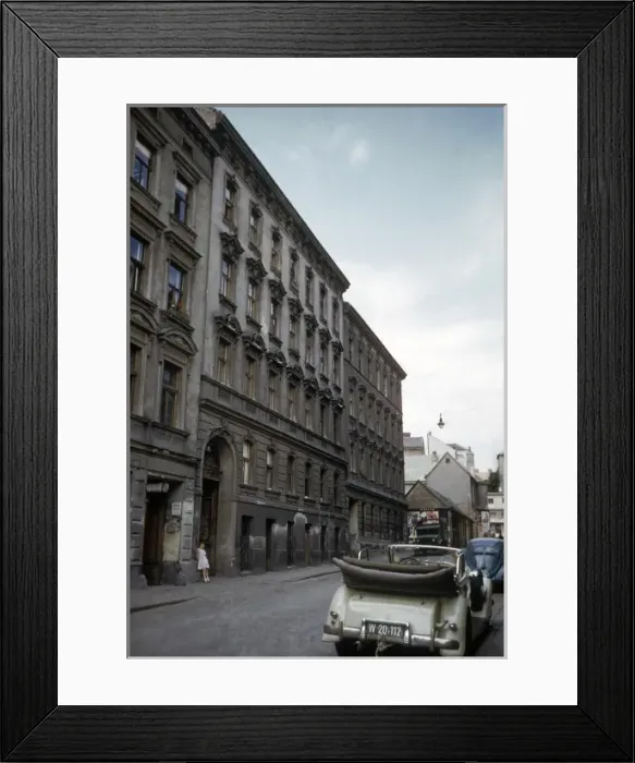Framed Print : Quiet street in Vienna, Austria Framed Print : Quiet street in Vienna, Austria