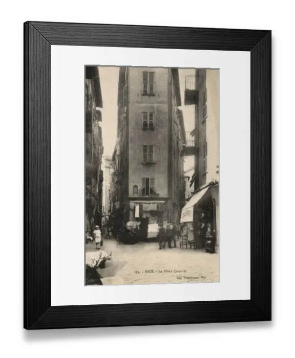 Framed Print : The Old Quarter - Nice, France Framed Print : The Old Quarter - Nice, France