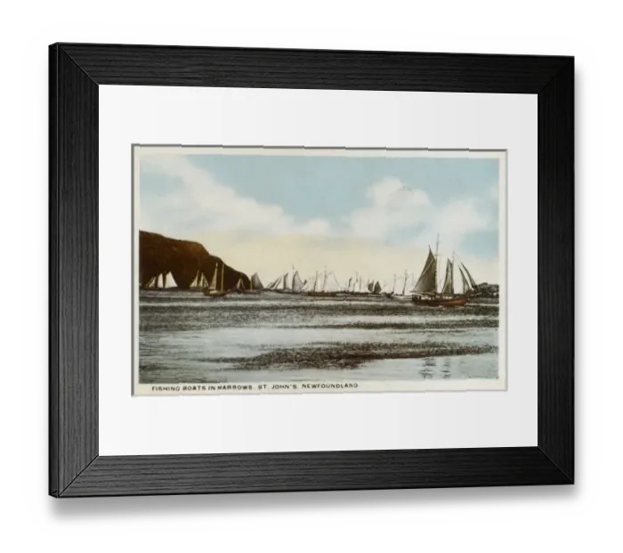 Framed Print : St. Johns - Newfoundland - Fishing Boats in the Narrows Framed Print : St. Johns - Newfoundland - Fishing Boats in the Narrows