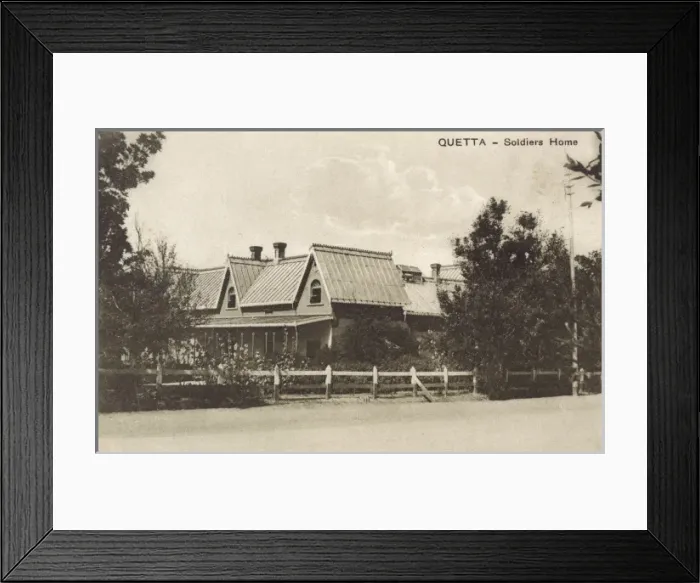 Framed Print : India - Soldiers Home, Quetta Framed Print : India - Soldiers Home, Quetta