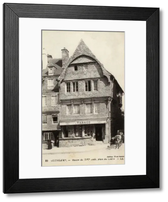 Framed Print : Jettied medieval building - Guingamp, France Framed Print : Jettied medieval building - Guingamp, France