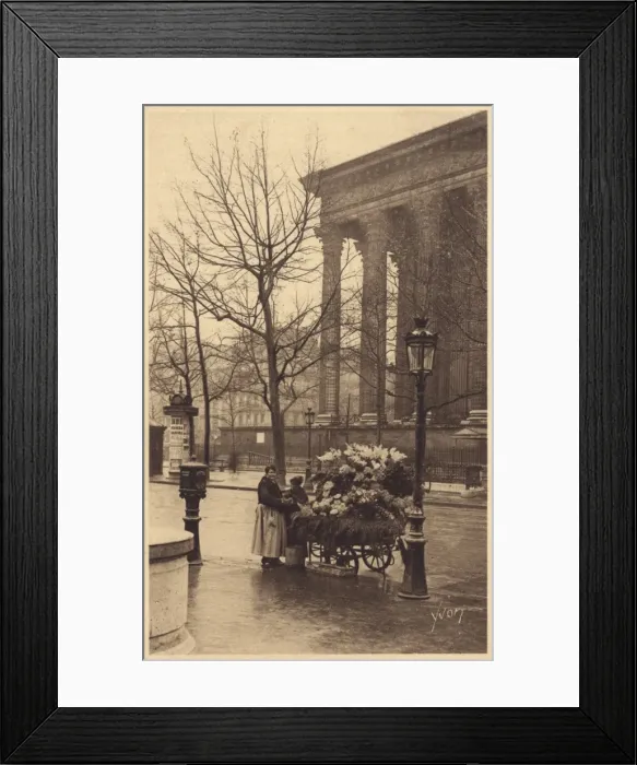 Framed Print : Paris, France - Flower Seller Framed Print : Paris, France - Flower Seller