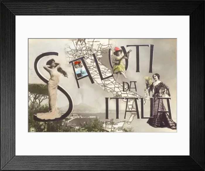 Framed Print : Greetings from Italy Framed Print : Greetings from Italy