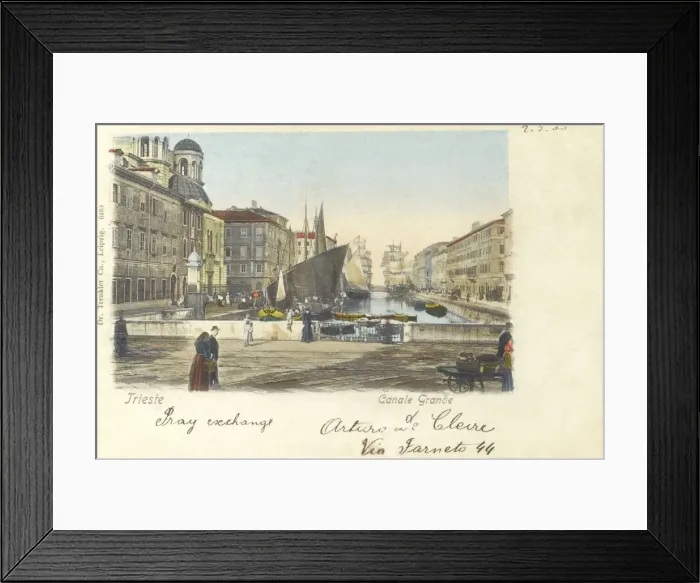 Framed Print : Trieste, Italy - The Grand Canal Framed Print : Trieste, Italy - The Grand Canal