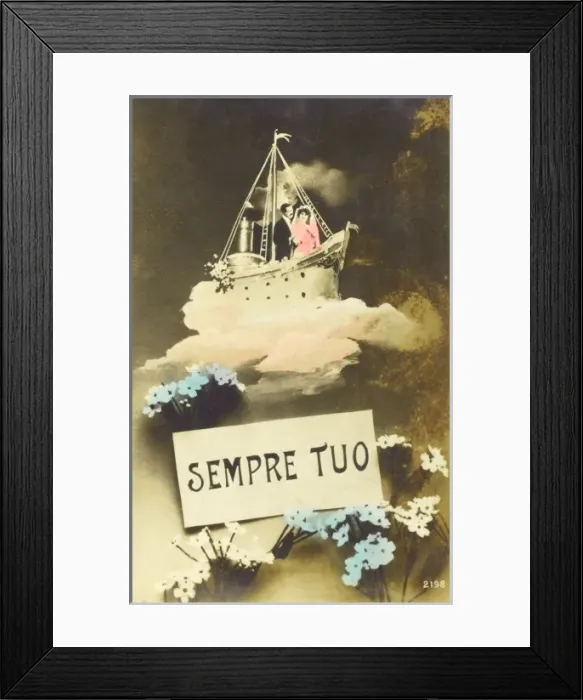 Framed Print : Italian Kitch Postcard (3 / 3) Framed Print : Italian Kitch Postcard (3 / 3)