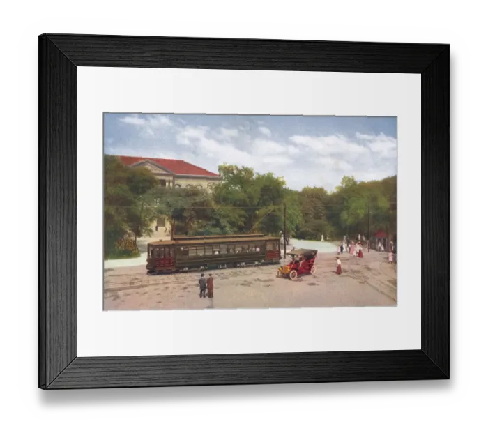Framed Print : Chicago Streetcar Framed Print : Chicago Streetcar